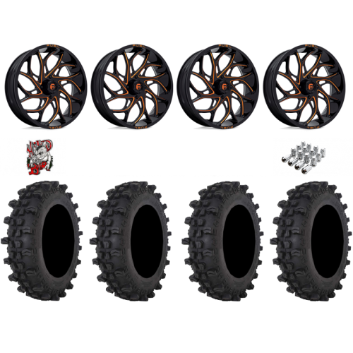 Frontline ACP 37x9.5-22 Tires on Fuel Runner Candy Orange Wheels