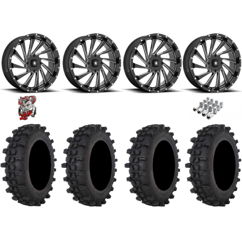 Frontline ACP 33x9.5-20 Tires on MSA M46 Blade Milled Wheels