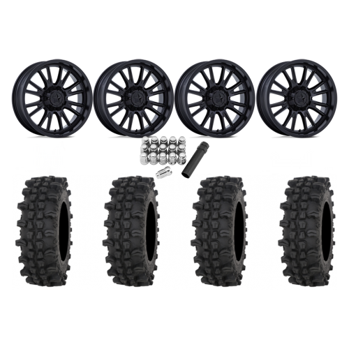 Frontline ACP 35x10-22 Tires on MSA M51 Thunderlips Matte Black Wheels