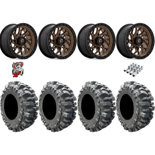 Interco Bogger 31x9.5-15 Tires on Fuel Runner Matte Bronze Wheels