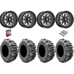 Interco Bogger 31x9.5-15 Tires on Fuel Runner Gloss Black Milled Wheels