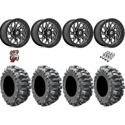 Interco Bogger 31x9.5-15 Tires on Fuel Runner Gloss Black Milled Wheels