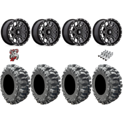 Interco Bogger 31x9.5-15 Tires on MSA M45 Portal Gloss Black Milled Wheels