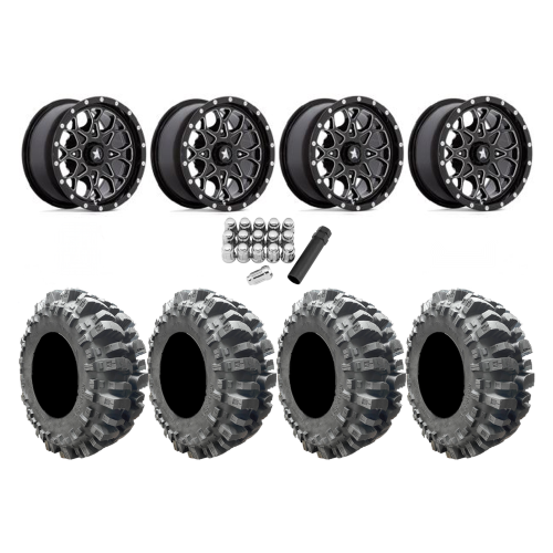 Interco Bogger 30x10-15 Tires on MSA M45 Portal Gloss Black Milled Wheels