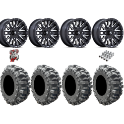 Interco Bogger 31x9.5-15 Tires on MSA M49 Creed Matte Black & Machined Wheels