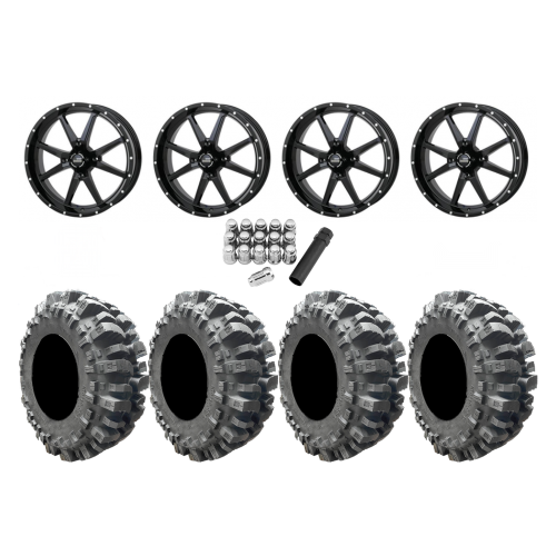 Interco Bogger 33x9.5-20 Tires on Frontline 556 Gloss Black Wheels