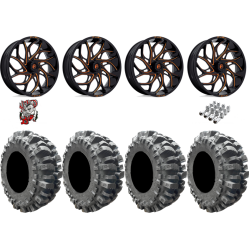 Interco Bogger 33x9.5-20 Tires on Fuel Runner Candy Orange Wheels