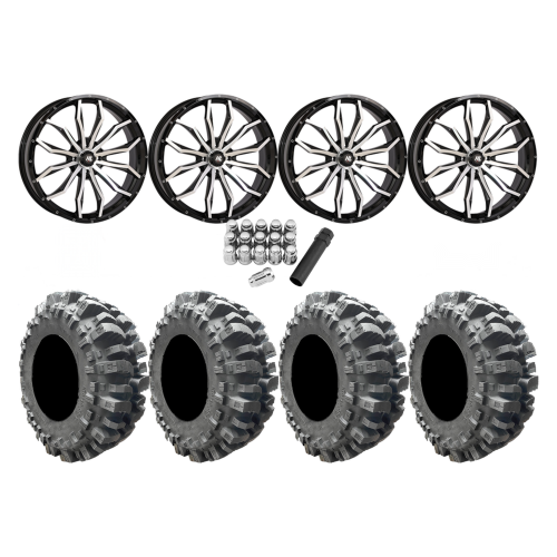 Interco Bogger 35x9.5-20 Tires on HL21 Machined Wheels