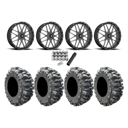 Interco Bogger 35x9.5-20 Tires on MSA M45 Portal Milled Wheels