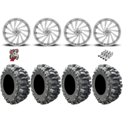 Interco Bogger 33x9.5-20 Tires on MSA M46 Blade Chrome Wheels