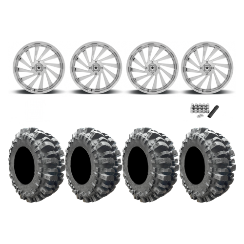 Interco Bogger 35x9.5-20 Tires on MSA M46 Blade Chrome Wheels