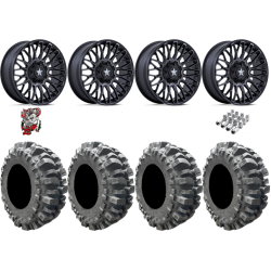 Interco Bogger 33x9.5-20 Tires on MSA M50 Clubber Matte Black DDT Wheels