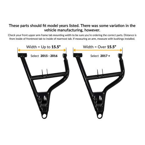 Polaris RZR S 900 1.5" Forward Offset A-Arms