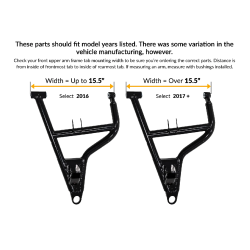 Polaris RZR S 1000 High Clearance A-Arms