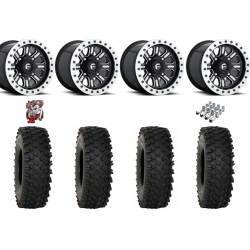 System 3 ATX470 35x10-15 Tires on Fuel Hardline Gloss Black Milled Beadlock Wheels