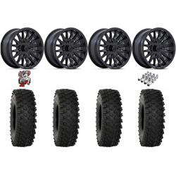 System 3 ATX470 33x10-15 Tires on MSA M49 Creed Matte Black Wheels