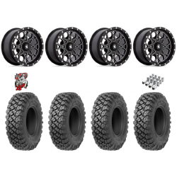 Valor Off-Road Alpha 32x10-15 Tires on MSA M45 Portal Gloss Black Milled Wheels