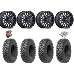 Valor Off-Road Alpha 32x10-15 Tires on MSA M49 Creed Matte Black & Machined Wheels