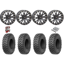 Valor Off-Road Alpha 35x10-15 Tires on ST-3 Matte Black Wheels