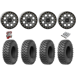 Valor Off-Road Alpha 35x10-15 Tires on SB-7 Matte Titanium Beadlock Wheels