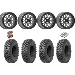 Valor Off-Road Alpha 35x10-15 Tires on V07 Satin Graphite Beadlock Wheels