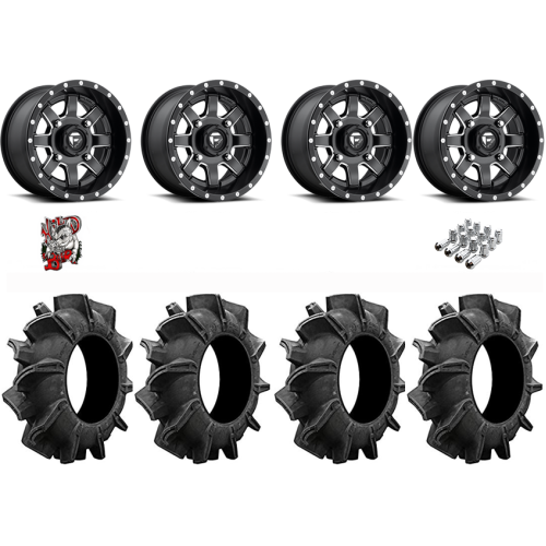 Assassinator Mud Tires 28x10-14 on Fuel Maverick D538 Wheels