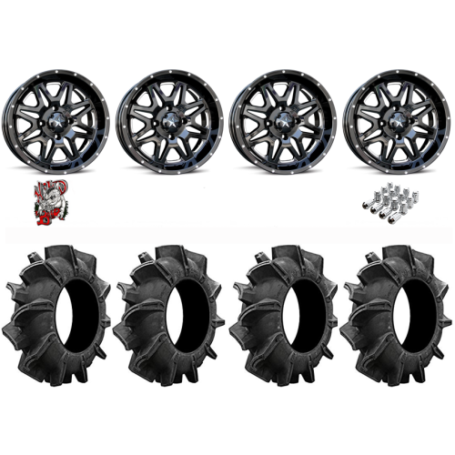 Assassinator Mud Tires 28x10-14 on MSA M26 Vibe Milled Wheels