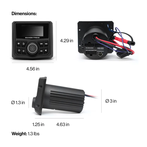 ECOXGEAR Marine Gauge Radio