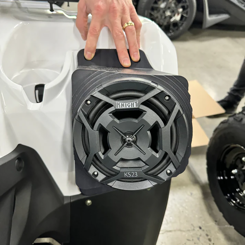 Kawasaki Brute Force/Prairie 450 2024 to 2025 Bluetooth ATV Speaker Pods - Fender Mounted