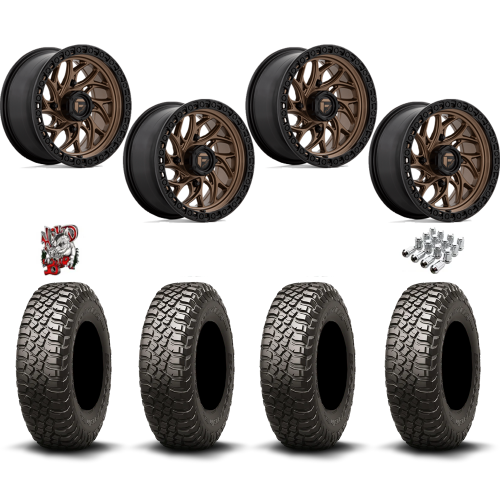 BFGoodrich Mud-Terrain KM3 32x10-15 Tires on Fuel Runner Matte Bronze Wheels