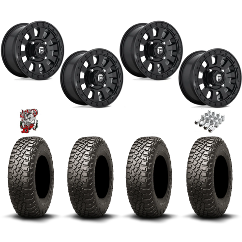 BFGoodrich Mud-Terrain KM3 28x10-14 Tires on Fuel Tactic Matte Black Wheels