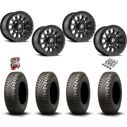 BFGoodrich Mud-Terrain KM3 28x10-14 Tires on Fuel Vector Matte Black Wheels