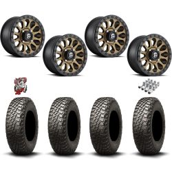 BFGoodrich Mud-Terrain KM3 32x10-15 Tires on Fuel Vector Matte Bronze Wheels