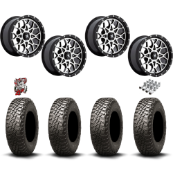 BFGoodrich Mud-Terrain KM3 28x10-14 Tires on MSA M45 Portal Machined Wheels