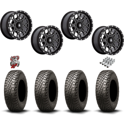 BFGoodrich Mud-Terrain KM3 28x10-14 Tires on MSA M45 Portal Gloss Black Milled Wheels