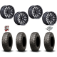 BFGoodrich Mud-Terrain KM3 32x10-14 Tires on MSA M49 Creed Matte Black & Machined Wheels