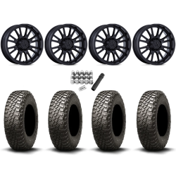 BFGoodrich Mud-Terrain KM3 28x10-14 Tires on MSA M51 Thunderlips Matte Black Wheels