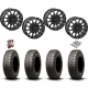 BFGoodrich Mud-Terrain KM3 30x10-15 Tires on SB-5 Matte Black Beadlock Wheels