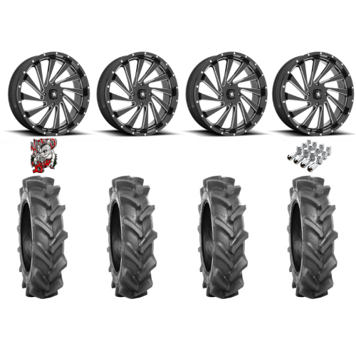 BKT AT 171 40x10-22 Tires on MSA M46 Blade Milled Wheels