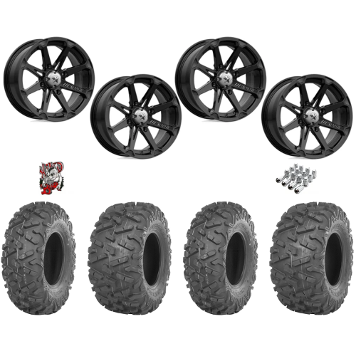 Maxxis Bighorn 2.0 Tires 28x9-14 & 28x11-14 on MSA M12 Diesel Wheels