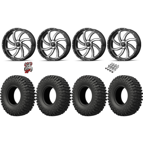 EFX MotoCrusher 40x10-18 Tires on MSA M36 Switch Machined Wheels