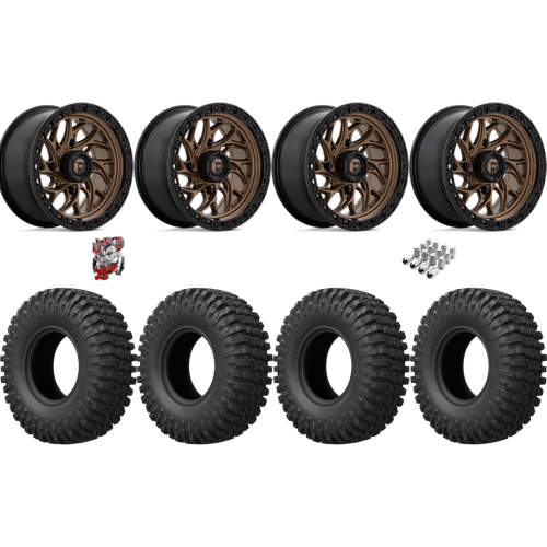 EFX MotoCrusher 32x10-15 Tires on Fuel Runner Matte Bronze Wheels