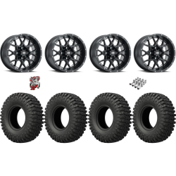 EFX MotoCrusher 32x10-15 Tires on ITP Hurricane Satin Black Wheels