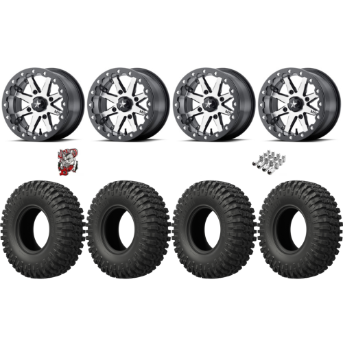 EFX MotoCrusher 33x10-15 Tires on MSA M21 Lok Beadlock Wheels