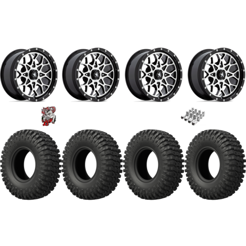 EFX MotoCrusher 33x10-15 Tires on MSA M45 Portal Machined Wheels