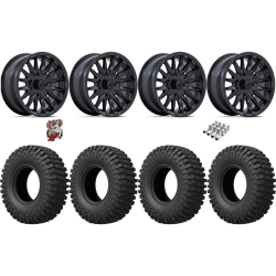 EFX MotoCrusher 32x10-15 Tires on MSA M49 Creed Matte Black Wheels