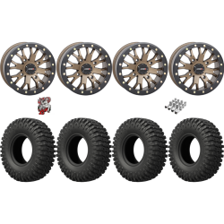 EFX MotoCrusher 32x10-15 Tires on SB-4 Bronze Beadlock Wheels