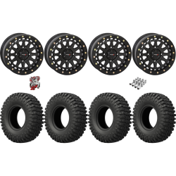 EFX MotoCrusher 32x10-15 Tires on SB-6 Matte Black Beadlock Wheels