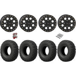 EFX MotoCrusher 32x10-15 Tires on SB-7 Matte Black Beadlock Wheels