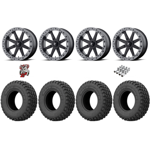 EFX MotoHammer 33x10-18 Tires on MSA M31 Lok2 Beadlock Wheels